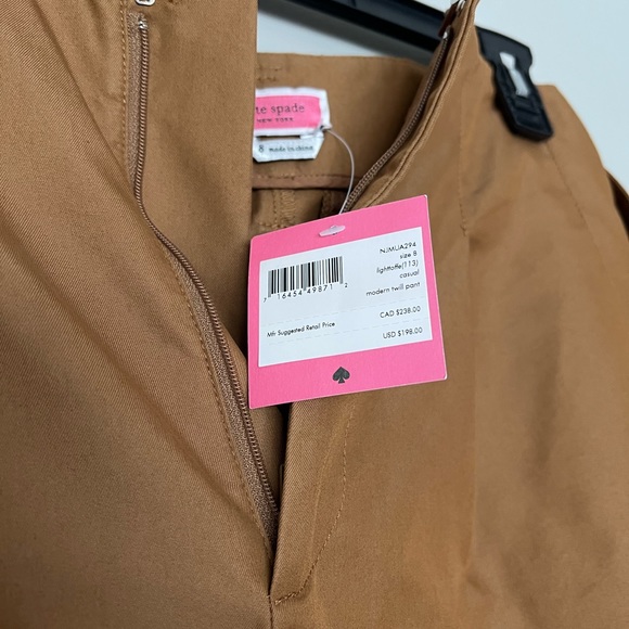 NWT Kate Spade Clam-digger pants - Picture 3 of 5